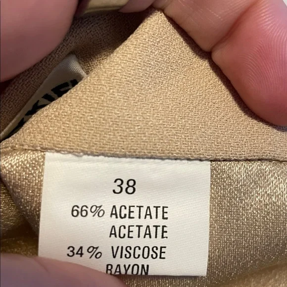 Sonia Rykiel Wide‎ Leg Trousers Pants Women’s Size Small Pleated High Rise Beige - Picture 8 of 10